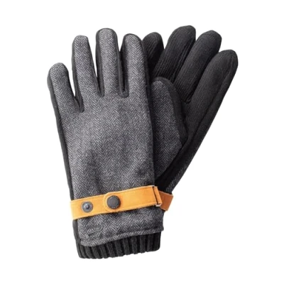 Abbildung von camel active Fingerhandschuh, Herren, Größe: Medium, Asphalt