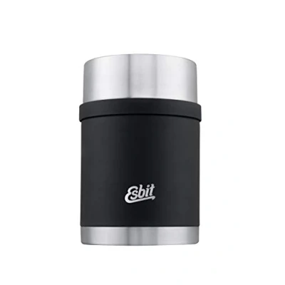 Abbildung von Esbit Thermobehälter Sculptor für Essen Warmhaltebehälter 750 ml in Schwarz aus Edelstahl warme und kalte Speisen