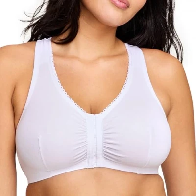Abbildung von Glamorise Damen Perfectcomfort Baumwolle BH BH, Weiß, 95B D EU