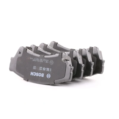 Abbildung von BOSCH 0 986 494 221 Bremsbelagsatz Low Metallic mit akustischer Verschleißwarnung Anti Quietsch Blech, Montageanleitung MAZDA: 6 Hatchback