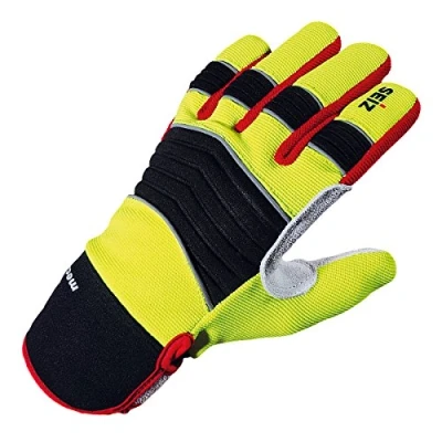 Abbildung von SEIZ Mechanic 800185 Universeller Handschuh für Rettungskräfte, Gr. 12, Gelb/Schwarz/Rot/Grau