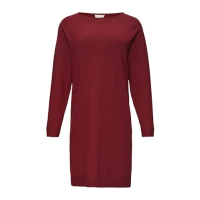 Abbildung von s.Oliver MIT Ubootausschnitt Strickkleid, Damen, Größe: 42, Rubinrot