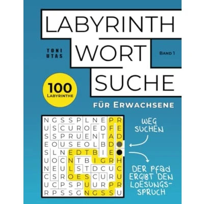 Abbildung von Labyrinth Wortsuche: Die knifflige Wortsuche mit Irrwegen 100 Labyrinthe für erwachsene Rätselfreunde