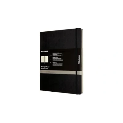 Abbildung von Moleskine Pro Projektplaner un Notizbuch, Professioneller Terminkalender, Produktivität für Projekte und Projektmanagement, Hardcover, Format 19 x 25 cm, Farbe Schwarz, 288 Seiten