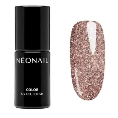 Abbildung von NÉONAIL UV Nagellack 7,2 ml Rosa Gold Glow The Day Farben Lack Glitter Gel Nägel Nageldesign