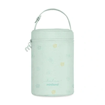 Abbildung von Miniland Thermibag Mint 700 ml Isoliertasche mit Tragegriff zum Aufhängen und Transportieren, ideal für die Isolierbehälter. Kollektion Dolce.