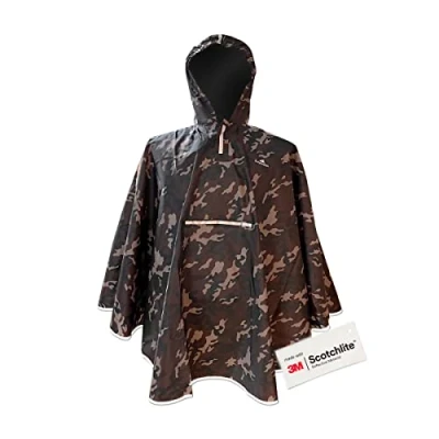 Abbildung von Salzmann 3M Regenponcho für Kinder Wasserdichtes Regencape Mädchen und Jungen Hergestellt mit Scotchlite