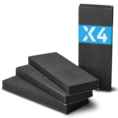 Abbildung von Parkwächter Auto Türkantenschutz, Garagen Wandschutz, 4 Stück Premium Schutz für Autotüren und Extra Dick Selbstklebend, je 20x7,5cm
