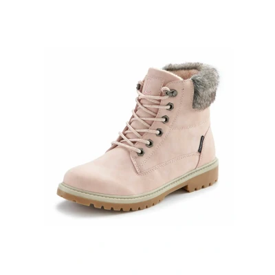 Abbildung von Lascana Plateaustiefelette, Damen, Größe: 38, Rosé Schuhe