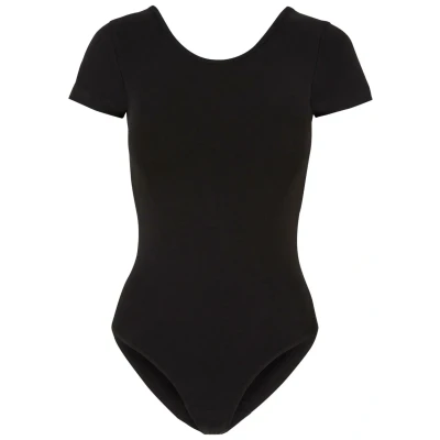 Abbildung von Urban Classics Damen Body Ladies Organic Stretch Jersey Body, Kurzarm für Frauen, Bio Baumwolle, black, M