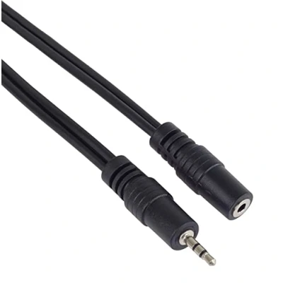 Abbildung von PremiumCord Verlängerung Klinkenkabel 2,5 mm, Länge 3 m, Buchse mm Steckdose, AUX Headset Audio Verlängerungskabel, geschützt, Farbe schwarz