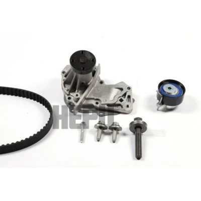 Abbildung von HEPU PK02552 Wasserpumpe + Zahnriemensatz mit Schrauben 117 FORD: FOCUS 3 Turnier, FIESTA 6, 3, VOLVO: V50, S40 II, C30