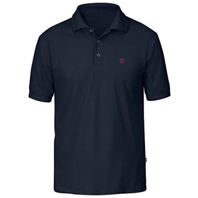 Abbildung von Fjällräven Herren Crowley Pique Kurzarm polohemd, Blueblack, M EU