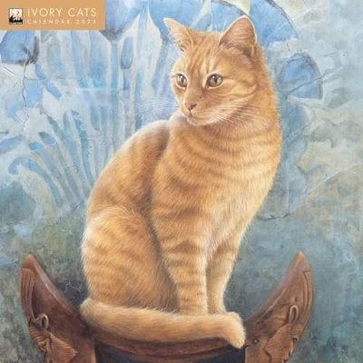 Abbildung von Ivory Cats Lesley Anne Ivorys Katzen 2025: Original Flame Tree Publishing Kalender [Kalender] (Wall Kalender)