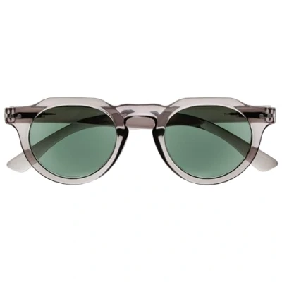 Abbildung von OPULIZE RIO Sonnenbrille Rahmen Oben Flach UV400 Sonnenschutz Grau Damen Herren Federscharniere S53 7