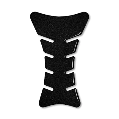 Abbildung von 3D Tankschutz für Motorrad Sport Glitzer Schwarz 18 cm
