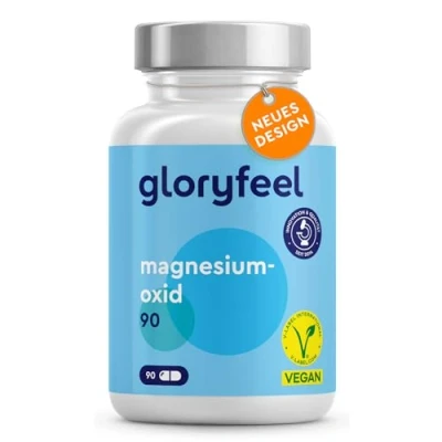Abbildung von Magnesium Hoch bioverfügbar aus Magnesiumoxid 90 Kapseln Praktisch Für Unterwegs (3 Monate Vorrat) Muskeln, Knochen &amp; Zähne* Reines dem toten Meer Vegan, laborgeprüft