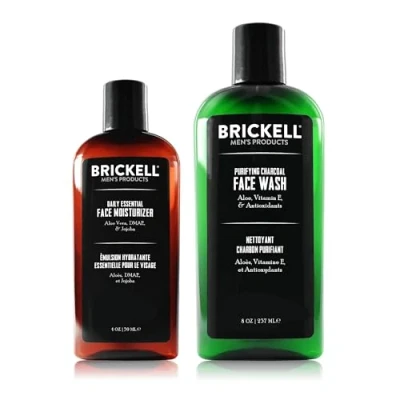 Abbildung von Daily Essential Face Care Routine II, Aktivkohle Gesichtswaschmittel und Tägliche Gesichtsfeuchtigkeitscreme, Natürlich Organisch, Ohne Duftstoffe