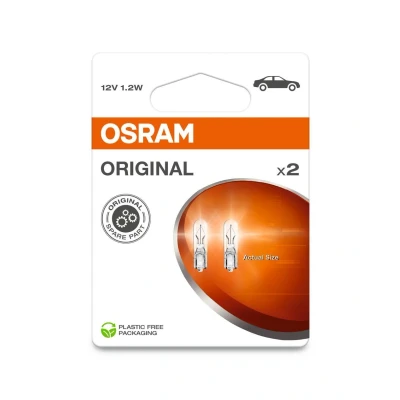 Abbildung von OSRAM 2721 2BL Glühlampe, Innenraumleuchte W1,2W 12V 1,2W