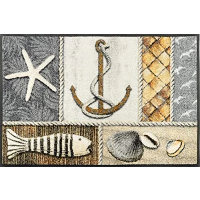 Abbildung von wash+dry Fußmatte, Coastline 50x75cm maritim, innen und außen, waschbar