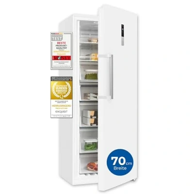 Abbildung von Exquisit Gefrierschrank GS380 NF H 050E weiss NoFrost 380 L Volumen 4* Schnellgefrieren Alarm Gross