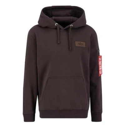 Abbildung von ALPHA INDUSTRIES Back Print Hoody Kapuzensweat für Herren Hunter Brown
