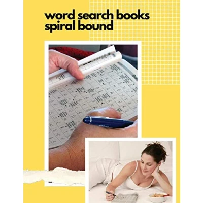 Abbildung von word search books spiral bound: This book is puzzle for adults to large print