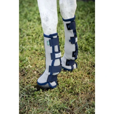 Abbildung von Horseware Fly Boots Set of 4 Silber/NavyVerkauft von Agradi