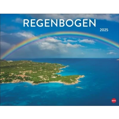 Abbildung von Regenbogen Posterkalender 2025: Die Natur von ihrer schönsten Seite: Wandkalender 2025 mit Regenbögen über atemberaubenden Landschaften. Kalender als Schmuckstück für jedes Zimmer.