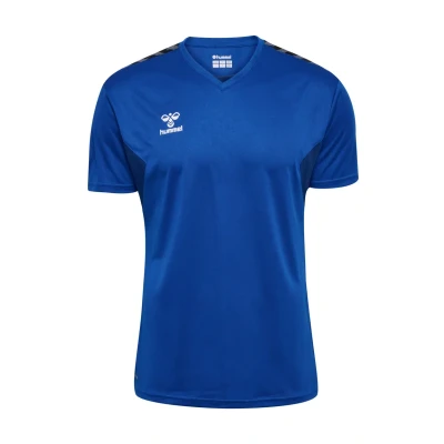 Abbildung von Hummel Authentic PL S Tshirt print, Herren, Größe: XXL, True blue