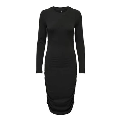 Abbildung von ONLY Female Kleid mit Langen Ärmeln Einfarbiges