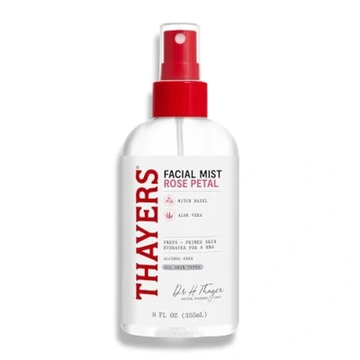 Abbildung von Thayers Mildes Hamamelis Rosenblüten Gesichtswasser Spray mit Bio Aloe Vera strahlkraft &amp; verengt poren ohne alkohol vegan 98 % natürliche inhaltsstoffe dermatologisch getestet 237 ml