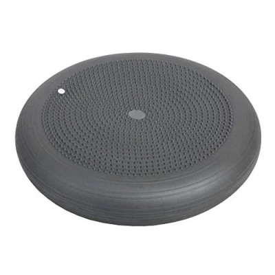 Abbildung von Dynair Ballkissen XXL mit Actisan Ballsitzkissen Noppen 50 cm Geleichgewichtskissen Balancekissen groß Koordination und Stabilität Balance Pad Luftkissen für Fitness, Yoga, Pilates