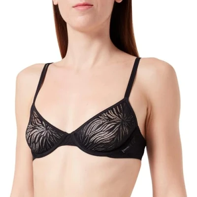 Abbildung von Calvin Klein Damen Demi Plunge BH Unlined mit Stretch, Schwarz (Black), 85B