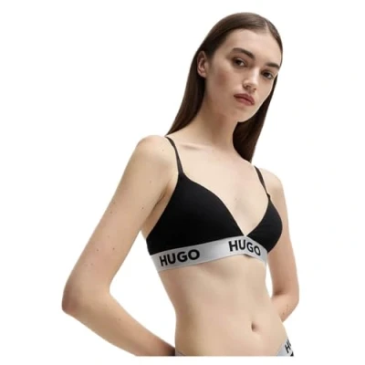 Abbildung von HUGO Triangle Sporty LOGO Triangel BH, Damen, Größe: Large, Black