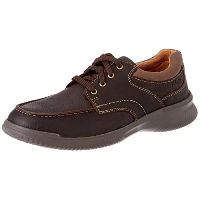 Abbildung von Clarks Herren Donaway Edge Oxford, Brown Leather, 45 EU
