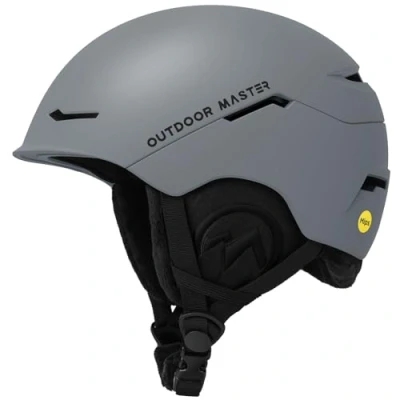 Abbildung von OutdoorMaster ELK MIPS Skihelm Schneesporthelm Snowboardhelm für Männer Frauen &amp; Jugend(Mattes Grau,L)
