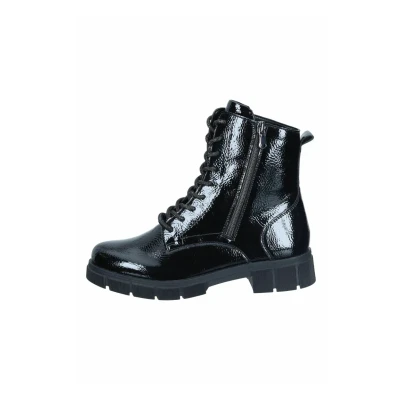 Abbildung von Remonte Schnürstiefelette, Schnürboots, Stiefelette, Profilsohle, mit Glitzer Schnürsenkel