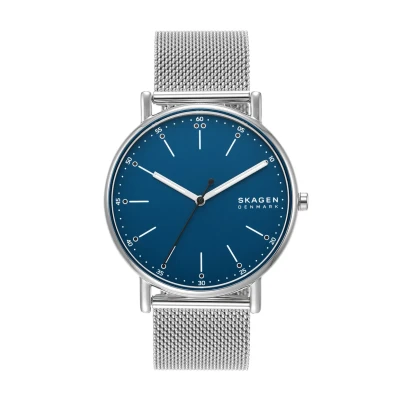 Abbildung von Skagen Herrenuhr Signatur Quarz/3 Zeigerwerk 40 mm Gehäusegröße mit Edelstahlarmband SKW6904