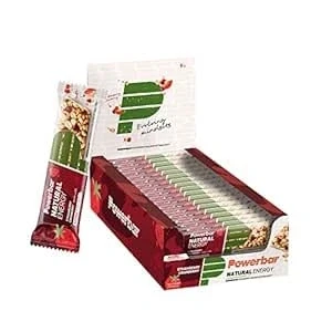 Abbildung von Powerbar Natural Energy Cereal Strawberry &amp; Cranberry 18x40g Veganer Kohlenhydrat Energie Riegel + Magnesium