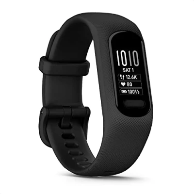 Abbildung von Garmin vívosmart 5 Fitness Tracker mit OLED Touchdisplay, Gesundheitsfunktion wie Schlafqualität und Herzfrequenzmessung, Bis zu 7 Tage Akkulaufzeit, wasserdicht Notfallhilfe (generalüberholt)