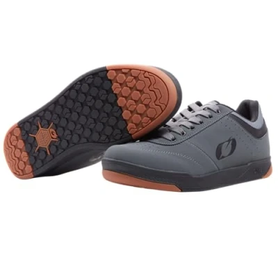 Abbildung von O&#039;NEAL Mountainbike Schuhe MTB Downhill Freeride Vegan Ultimatives Gleichgewicht zwischen Grip und Fußpositionierung, atmungsaktiv Pumps Flat V.22 Shoe Erwachsene Grau Schwarz Größe 39