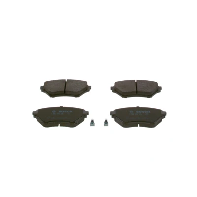 Abbildung von BOSCH 0 986 494 225 Bremsbelagsatz Low Metallic mit akustischer Verschleißwarnung Anti Quietsch Blech, Montageanleitung MAZDA: MX 5 2