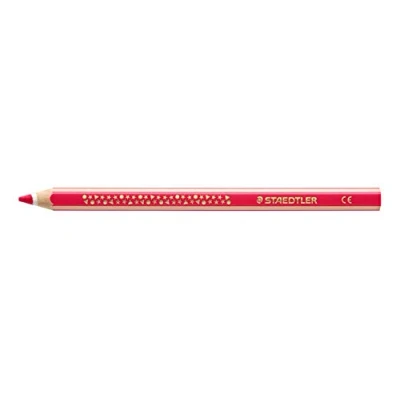 Abbildung von STAEDTLER 1287 23 VE Buntstift Noris super jumbo (erhöhte Bruchfestigkeit, extra dicke Mine, Sechskantform, ABS System, Sternchenprägung) 12 bordeaux rote Buntstifte im Kartonetui