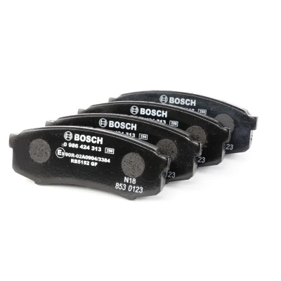 Abbildung von BOSCH 0 986 424 313 Bremsbelagsatz Low Metallic mit Montageanleitung TOYOTA: Land Cruiser Prado 150, 120, HILUX 3 Pick up