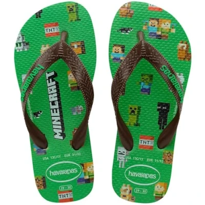 Abbildung von Havaianas Unisex Kinder Baby Minecraft Flipflop,Blattgrün,27/28 EU