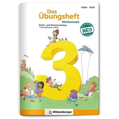 Abbildung von Das Übungsheft Mathematik 3: Denk und Rechentraining Lernheft für 3. Klasse Mathe, Rechenübungen die Grundschule, inkl. Lösungsheft Sticker