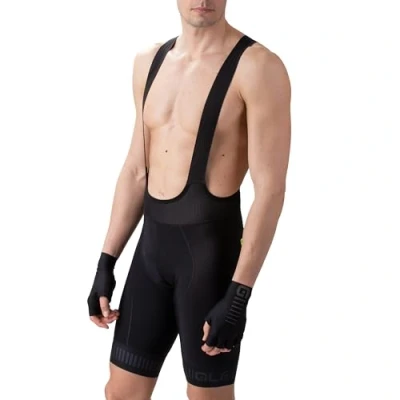 Abbildung von ALE&#039; Herren Pr.r Strada Trägerhose, Schwarz/Anthrazit, M
