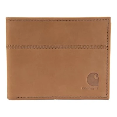 Abbildung von Carhartt Herren Casual Saddle Leather Wallets, erhältlich in Mehreren Stilen und Farben, Braun (zweifach), Einheitsgröße