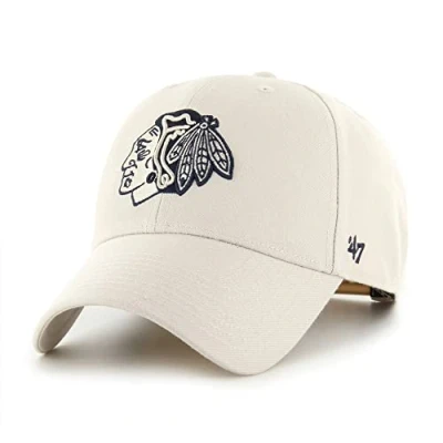 Abbildung von &#039;47 NHL Chicago Blackhawks Snapback Unisex Cap, Größe: One Size, Bone